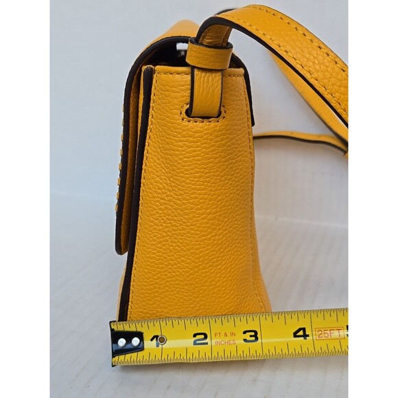 Kate Spade Nilla Hughes Street Crossbody Saffron Pebbled Leather Whipstitch - Picture 15 of 16